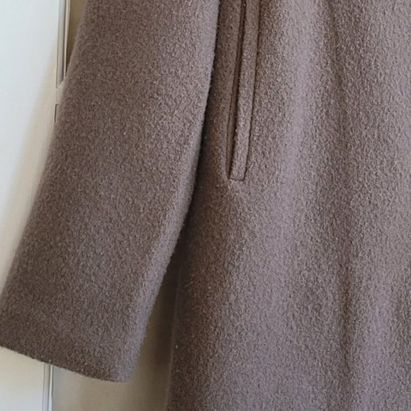 garnet hill asymmetrical boiled wool coat